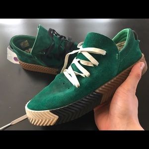 Adidas Alexander Wang aw skate low green Sz 8 Yzy